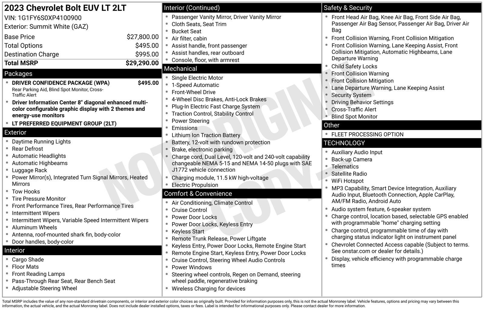 2023 Chevrolet Bolt EUV LT