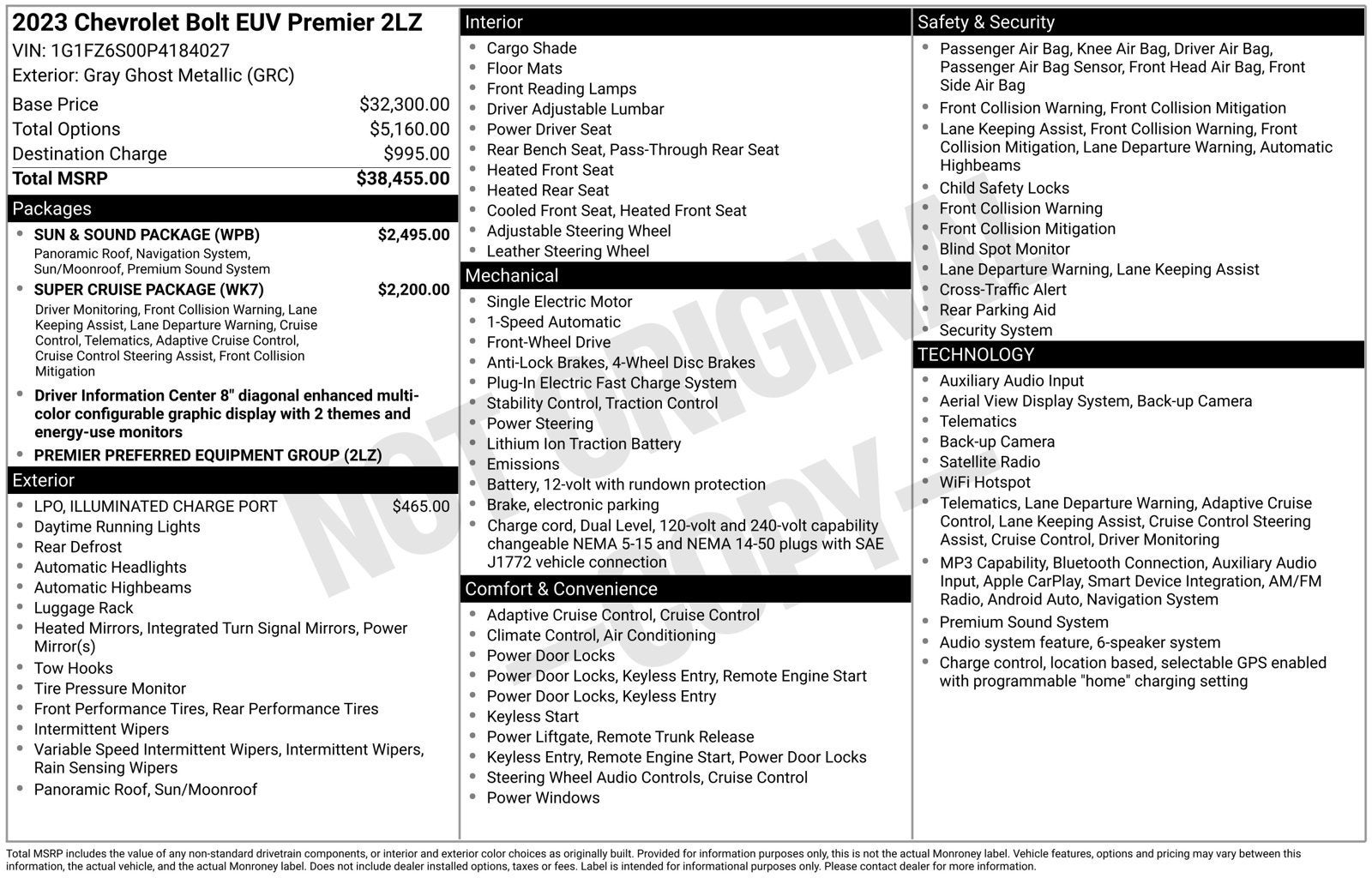 2023 Chevrolet Bolt EUV Premier