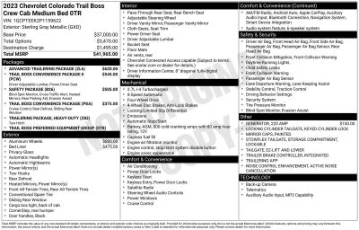 2023 Chevrolet Colorado 4WD Trail Boss