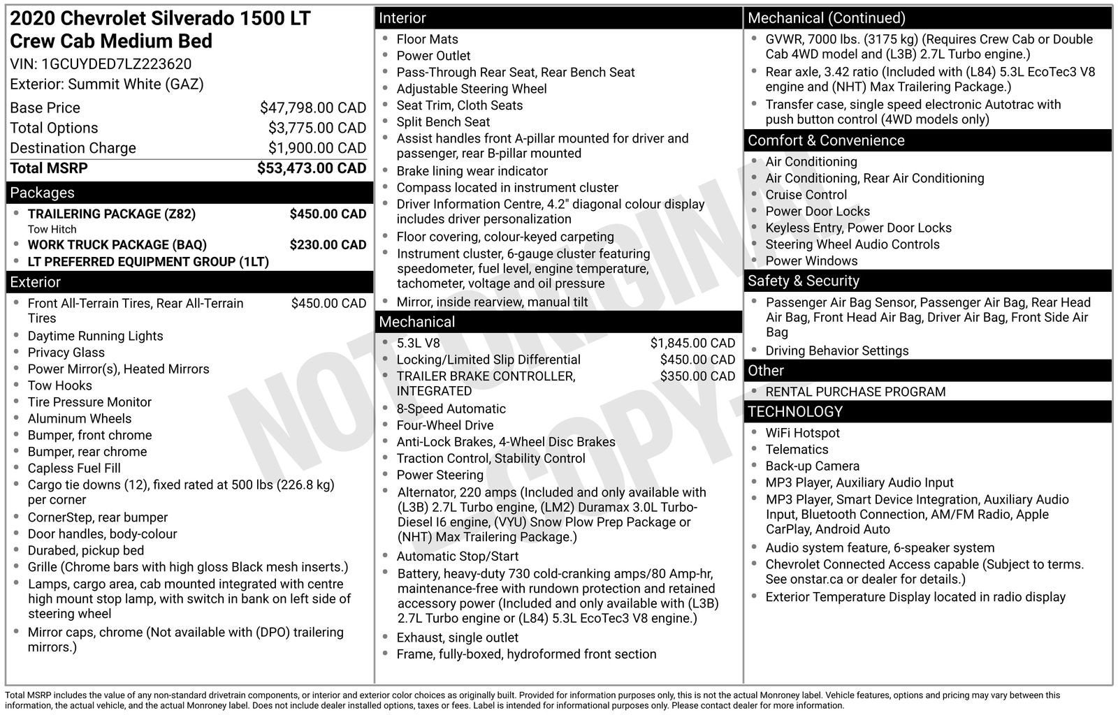 2020 Chevrolet Silverado 1500 LT