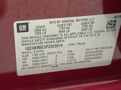 2015 Chevrolet Silverado 1500 LT