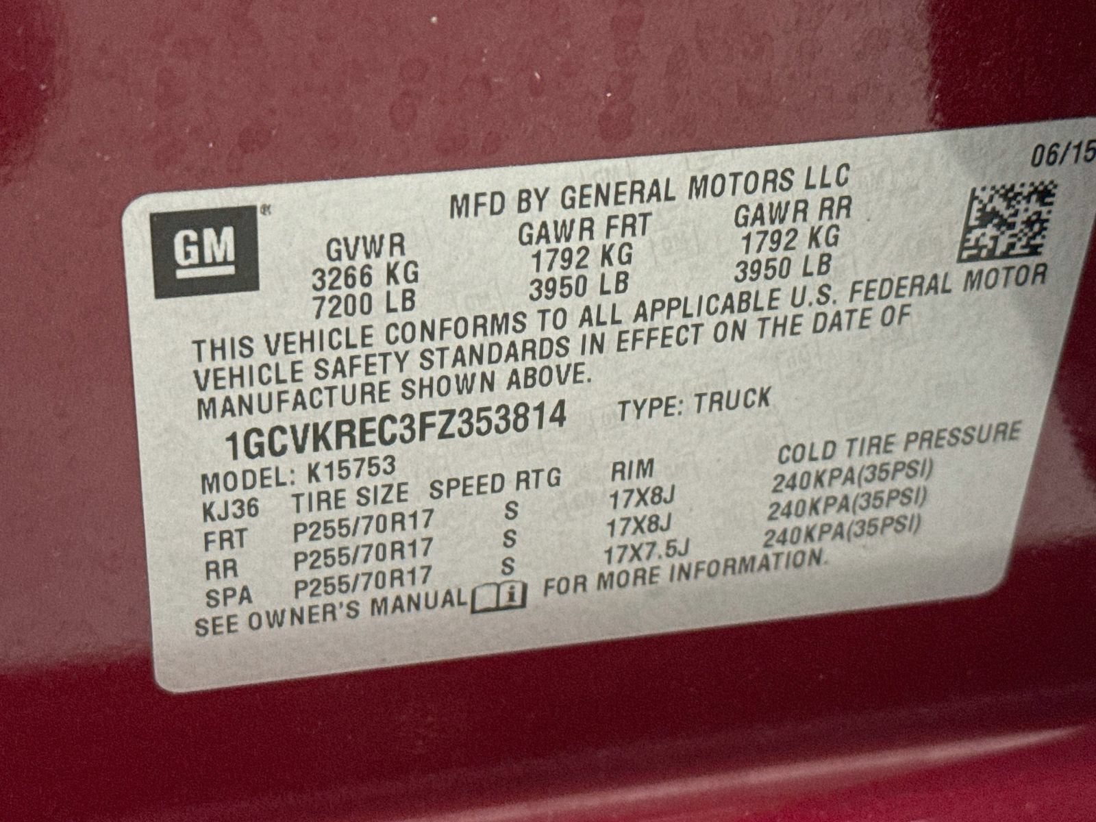 2015 Chevrolet Silverado 1500 LT