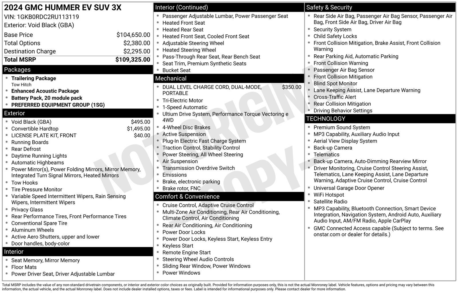 2024 GMC HUMMER EV SUV 3X