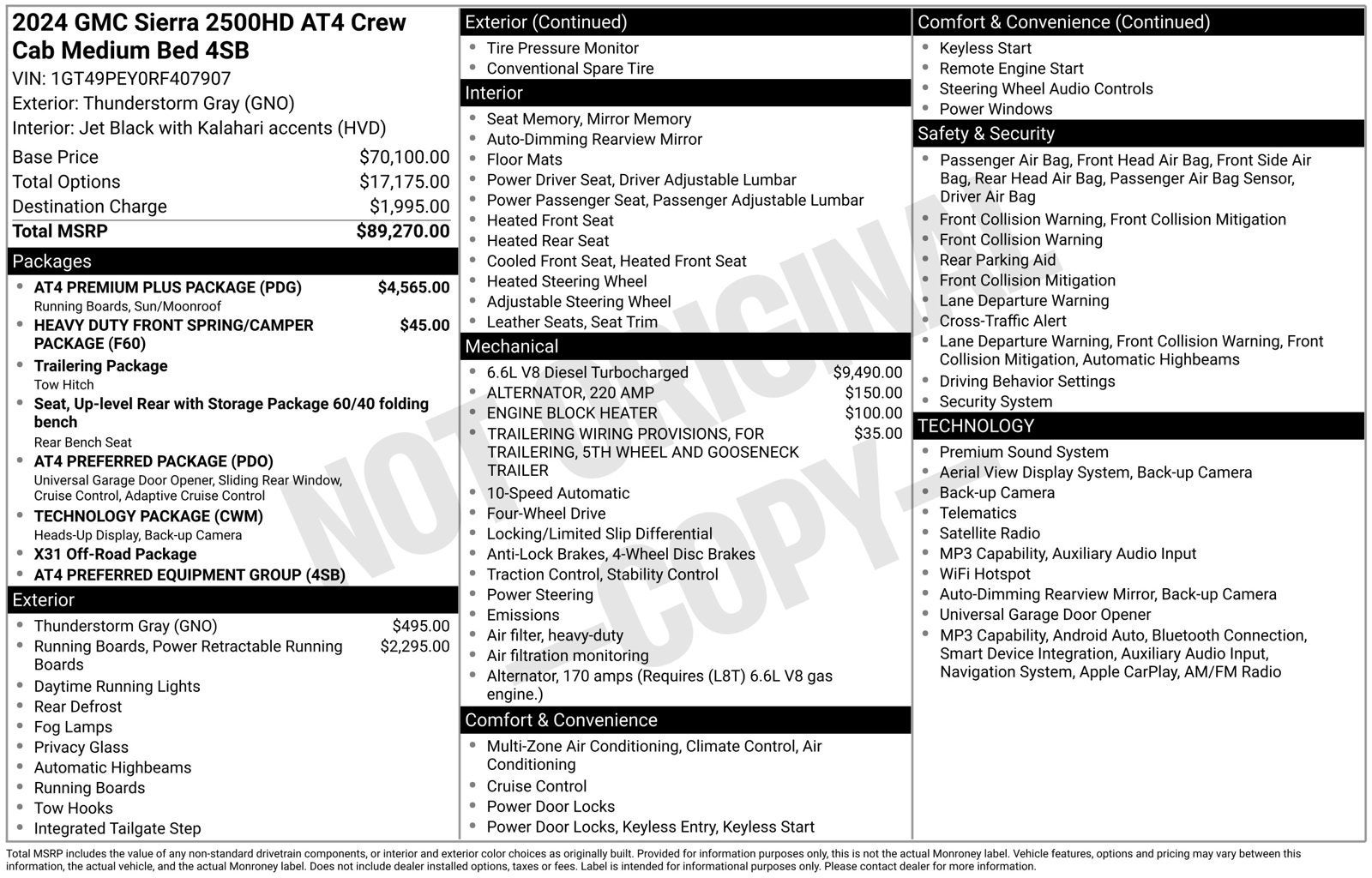 2024 GMC Sierra 2500 HD AT4