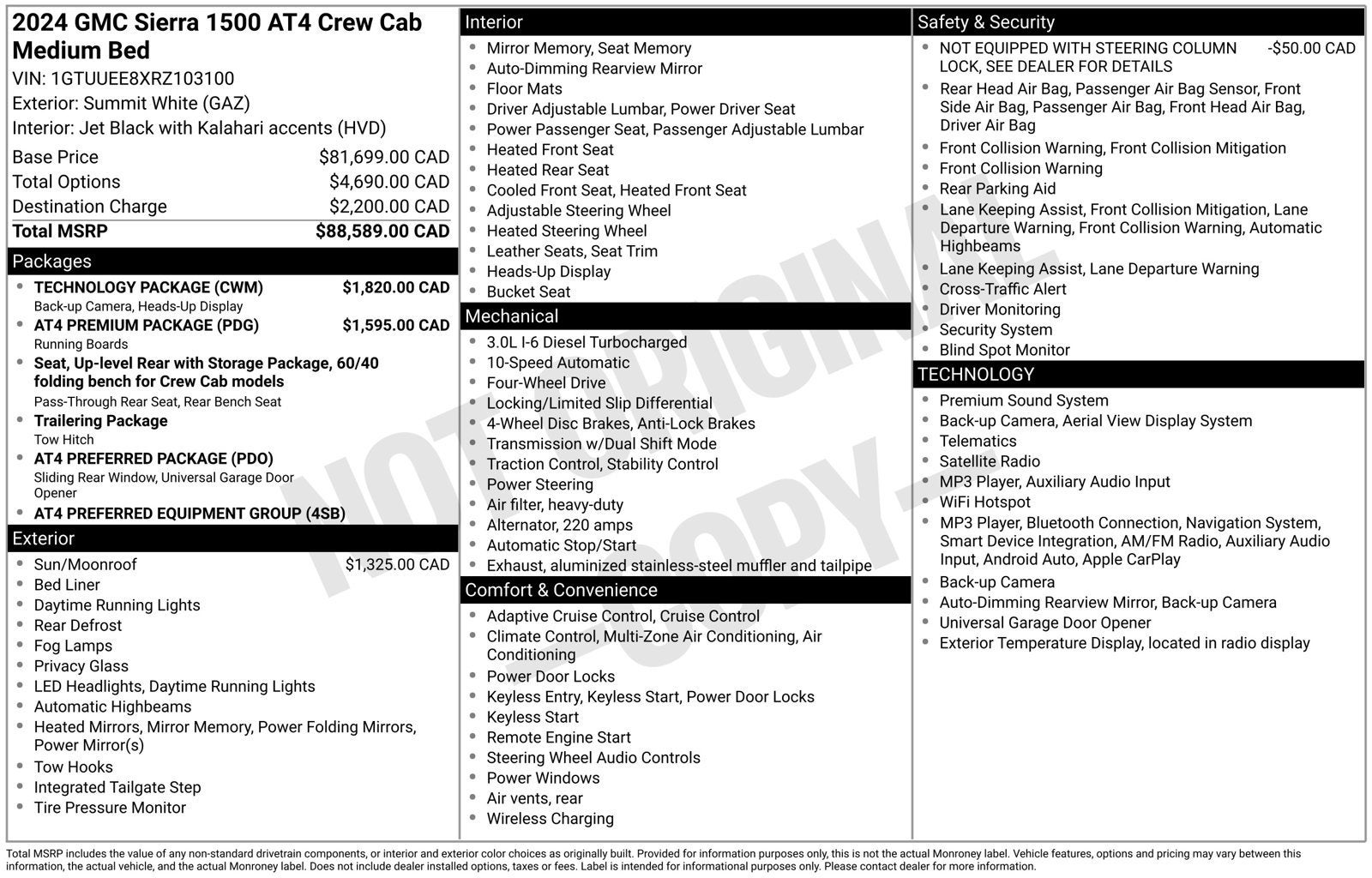2024 GMC Sierra 1500 AT4