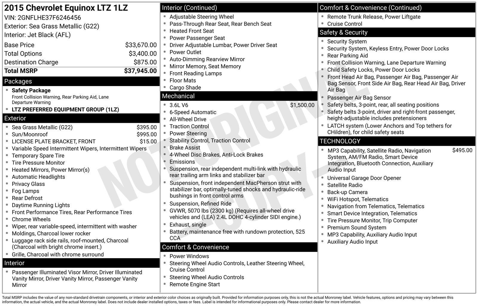 2015 Chevrolet Equinox LTZ