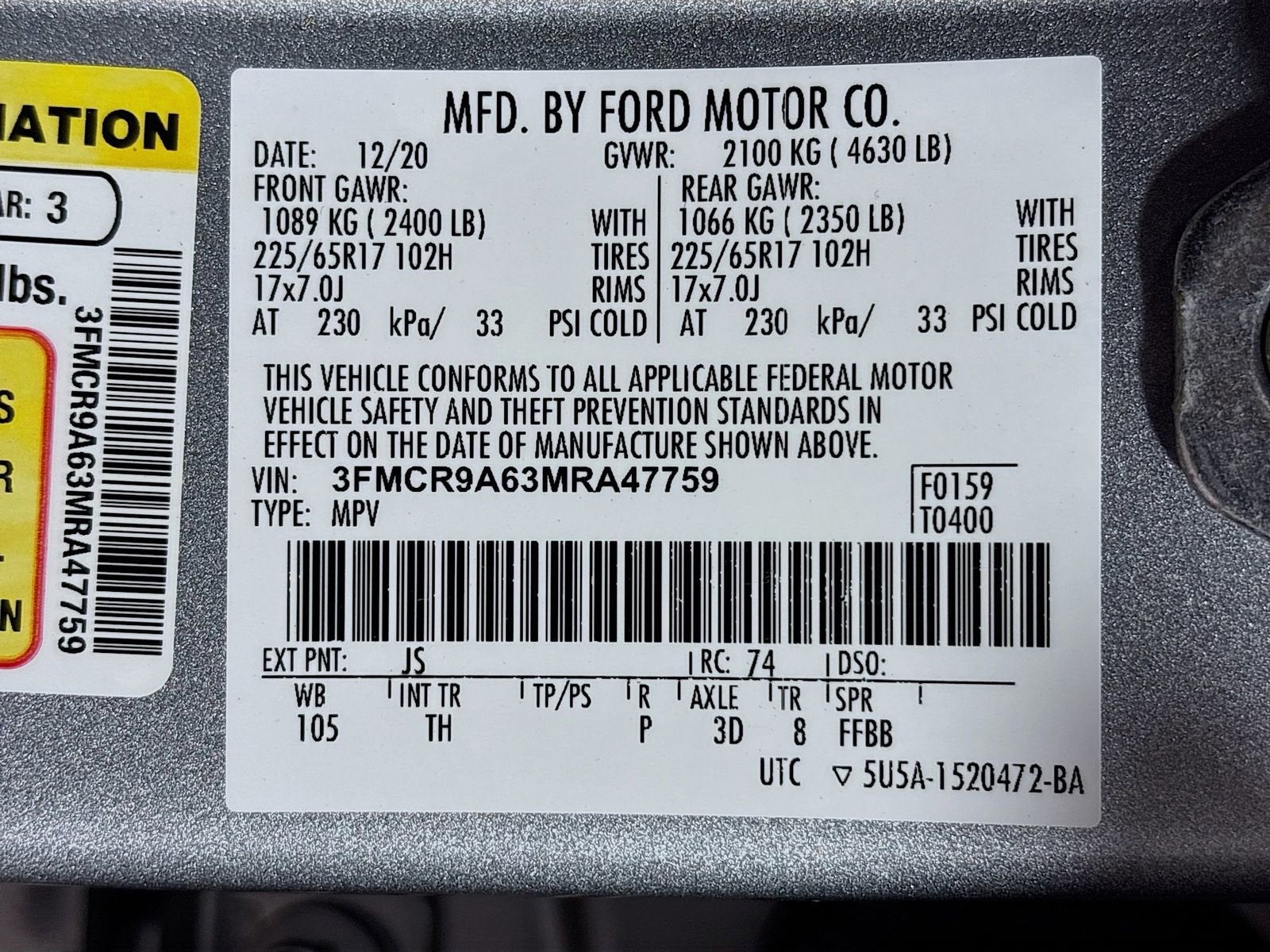 2021 Ford Bronco Sport Base