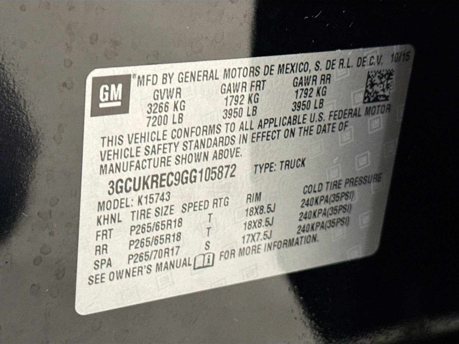 2016 Chevrolet Silverado 1500 LT