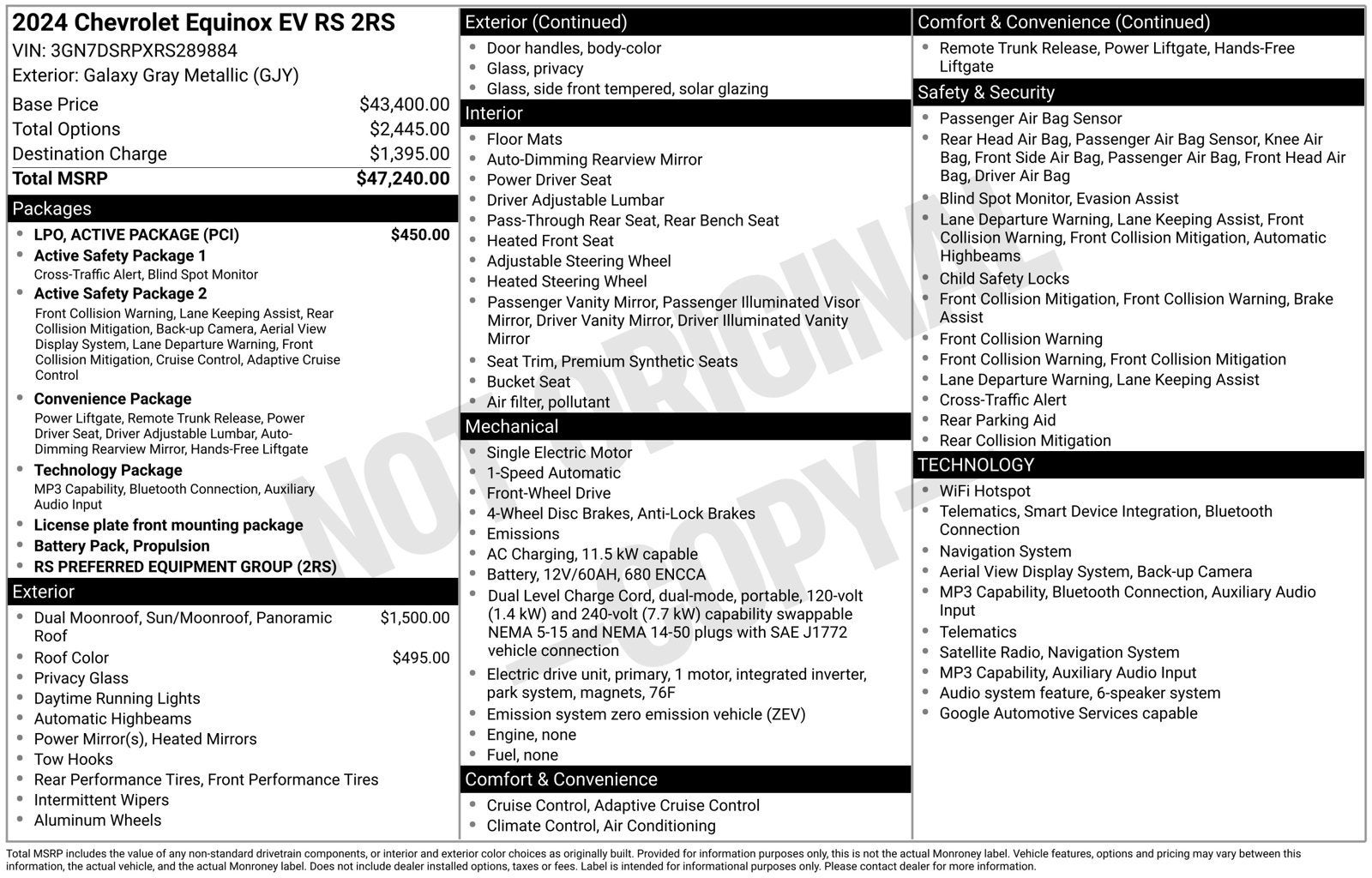 2024 Chevrolet Equinox EV 2RS