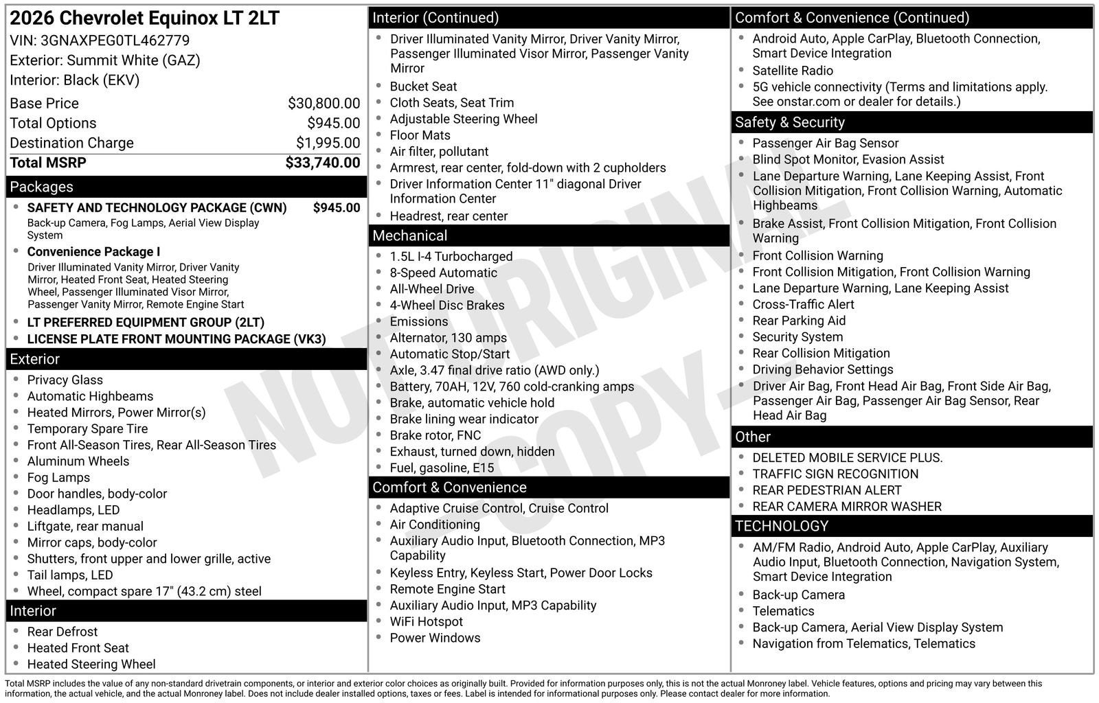 2026 Chevrolet Equinox LT