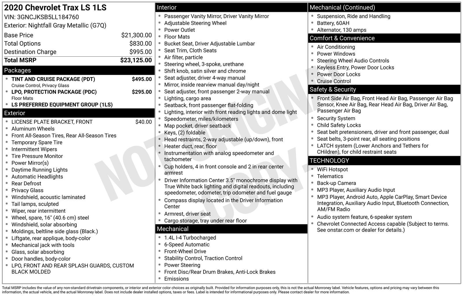 2020 Chevrolet Trax LS