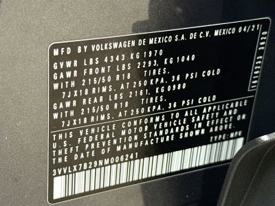 2022 Volkswagen Taos 1.5T SE