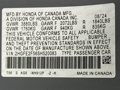 2025 Honda Civic Sport