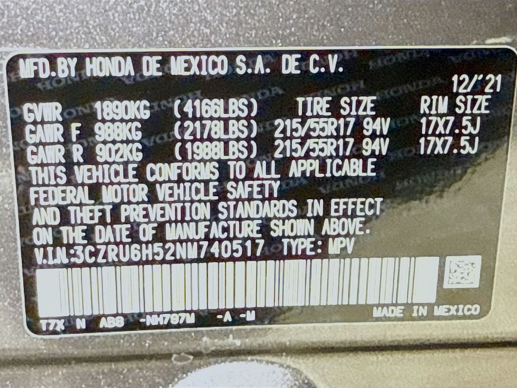 2022 Honda HR-V EX