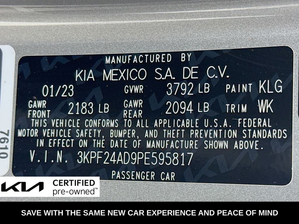 2023 Kia Forte LXS