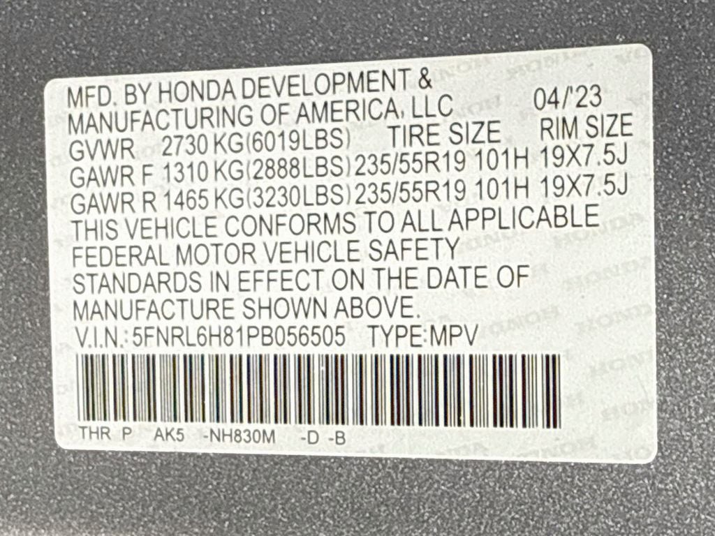 2023 Honda Odyssey Touring