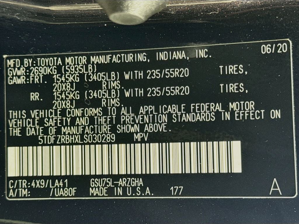 2020 Toyota Highlander Platinum