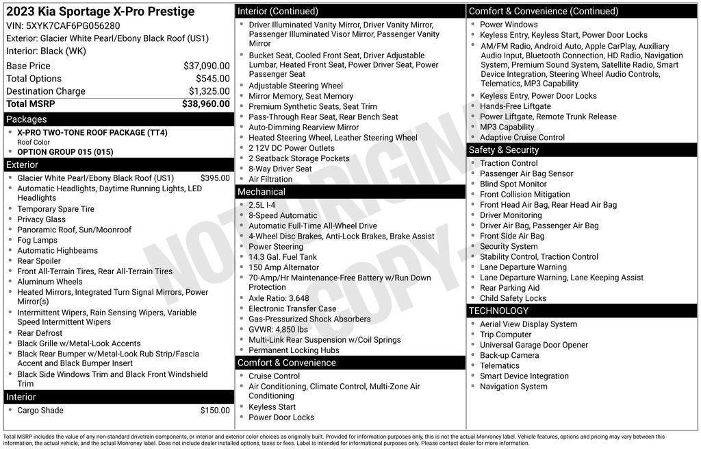 2023 Kia Sportage X-Pro Prestige