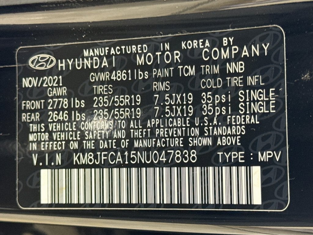 2022 Hyundai Tucson Hybrid SEL Convenience