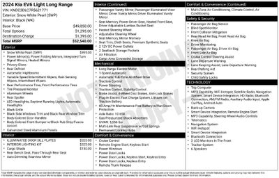 2024 Kia EV6 Light