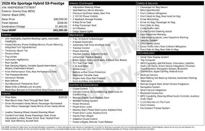 2026 Kia Sportage Hybrid SX-Prestige