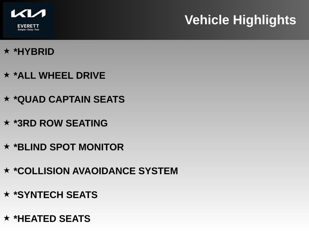 2022 Kia Sorento Hybrid S