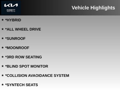 2026 Kia Sorento Hybrid EX