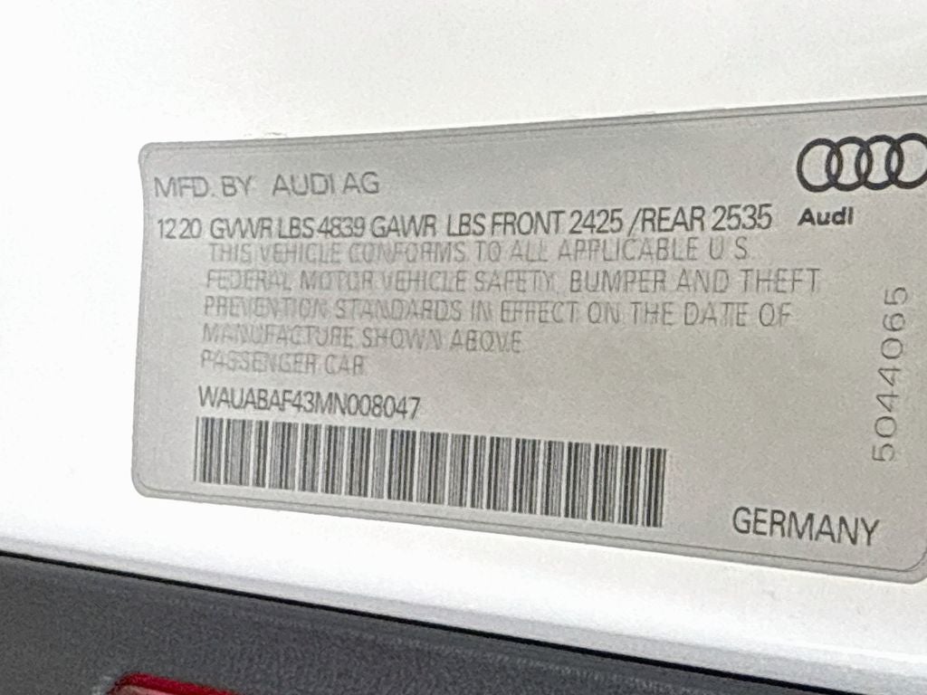 2021 Audi A4 40 Premium quattro
