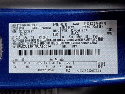 2022 Ford Escape Titanium