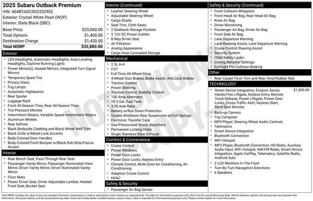 2025 Subaru Outback Premium