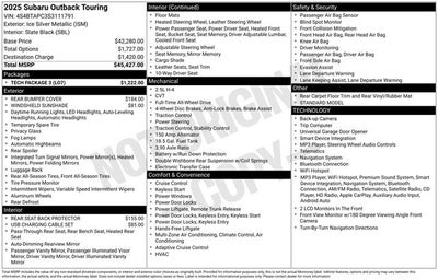 2025 Subaru Outback Touring