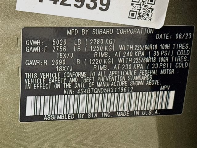 2024 Subaru Outback Limited XT