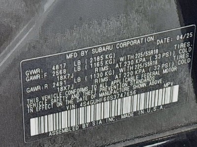 2025 Subaru Crosstrek Sport