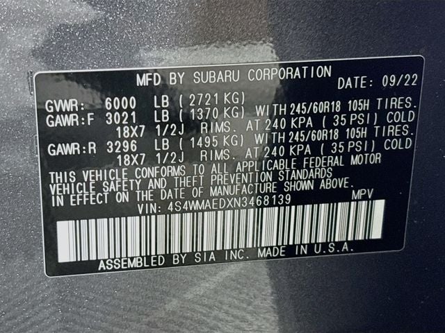 2022 Subaru Ascent Premium