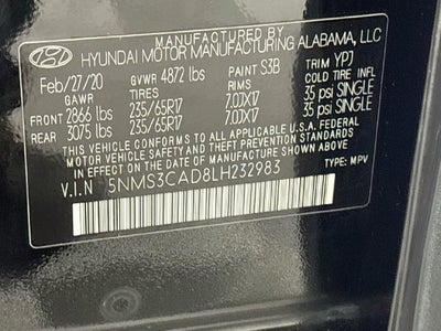 2020 Hyundai Santa Fe SEL