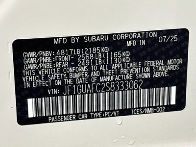 2025 Subaru Impreza Sport