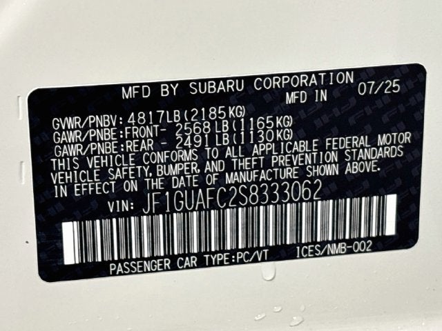 2025 Subaru Impreza Sport