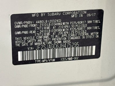 2018 Subaru Forester 2.5i Premium