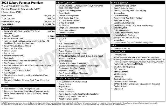 2023 Subaru Forester Premium