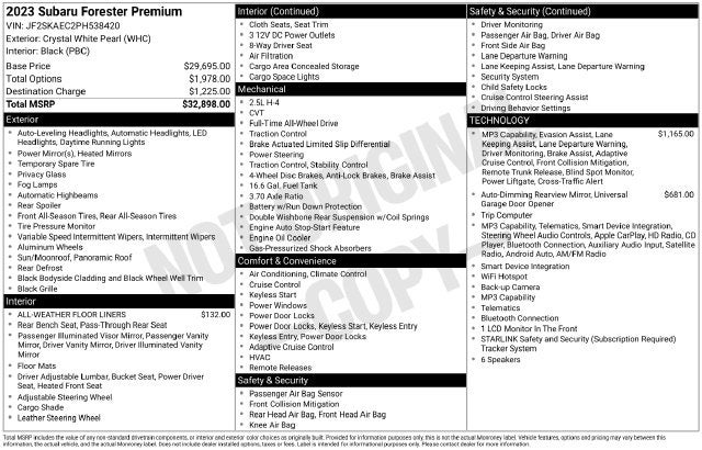 2023 Subaru Forester Premium