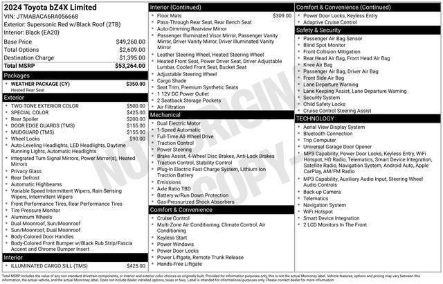 2024 Toyota bZ4X Limited
