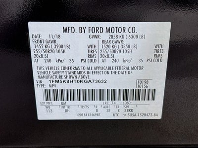 2019 Ford Explorer Platinum