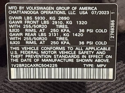 2024 Volkswagen Atlas 2.0T SEL