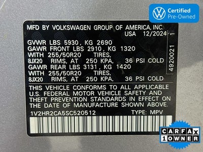 2025 Volkswagen Atlas 2.0T SE w/Technology