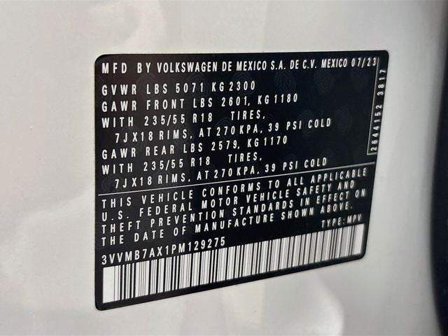 2023 Volkswagen Tiguan 2.0T SE