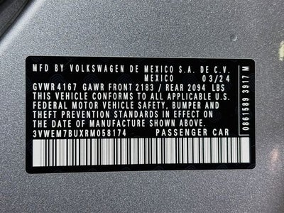 2024 Volkswagen Jetta 1.5T SE
