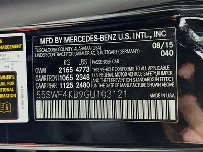 2016 Mercedes-Benz C-Class C 300 4MATIC®