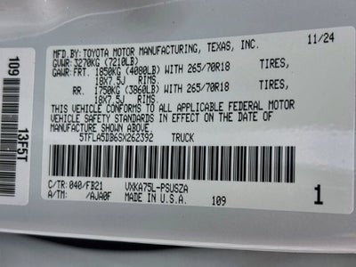 2025 Toyota Tundra SR5