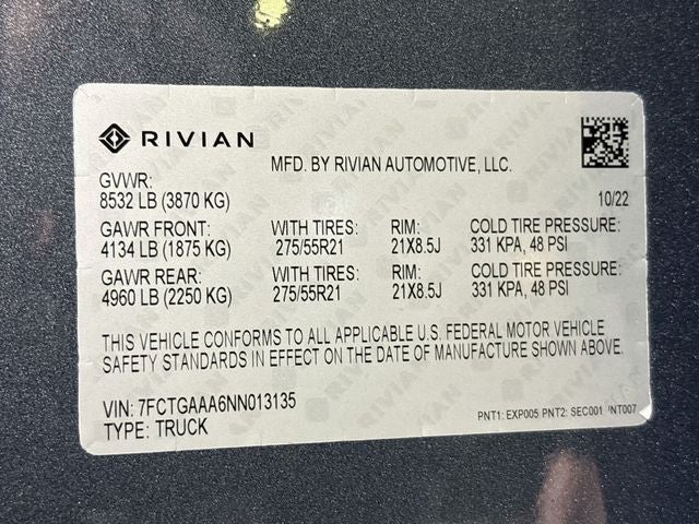 2022 Rivian R1T Adventure