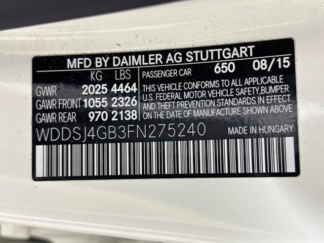 2015 Mercedes-Benz CLA CLA 250 4MATIC®